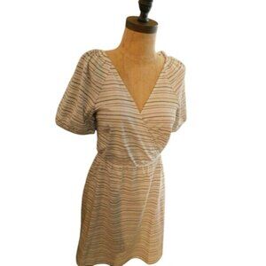 Ann Taylor LOFT Size XS Black White Multi Knit Casual Dress NWT